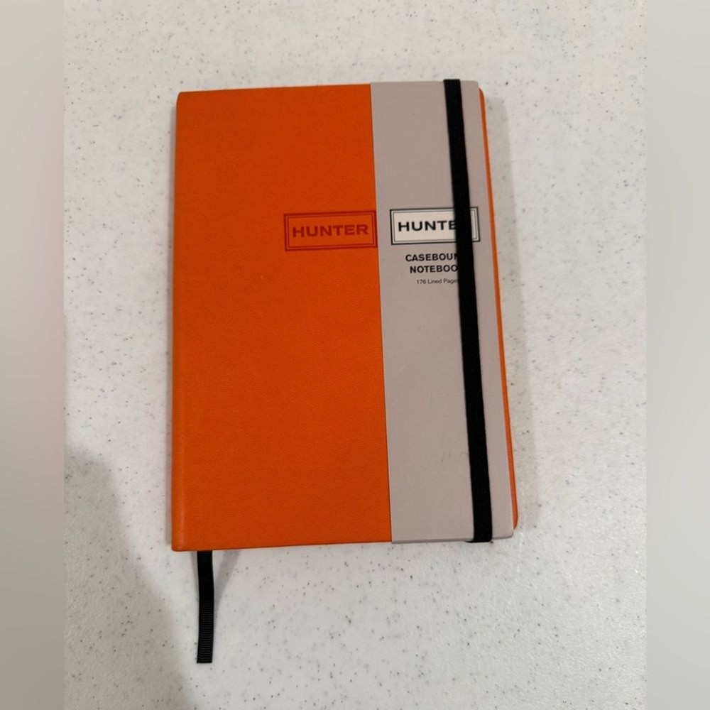 NEW Hunter Orange Casebound Notebook w/ 176 Lined Pages