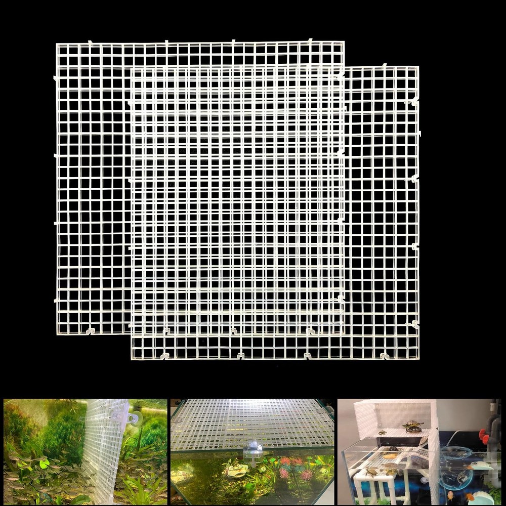Adjustable Aquarium Fish Tank Divider Filter Bottom Plastic Grid Fish Tank Is...