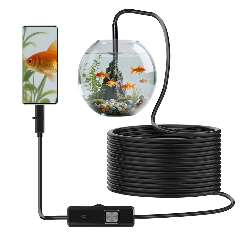 6LED HD USB Snake Endoscope Borescope Camera IP67 Waterproof for Android PC