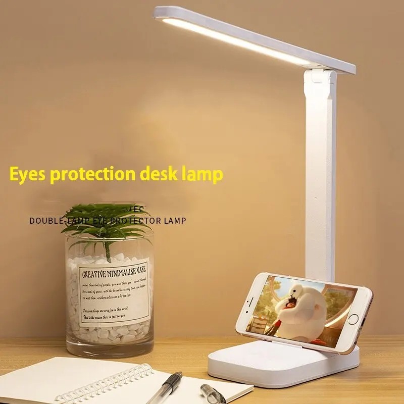 LED Desk Lamp Touch Sensor Reading Foldable Table Lamp Eye Caring Reading Light