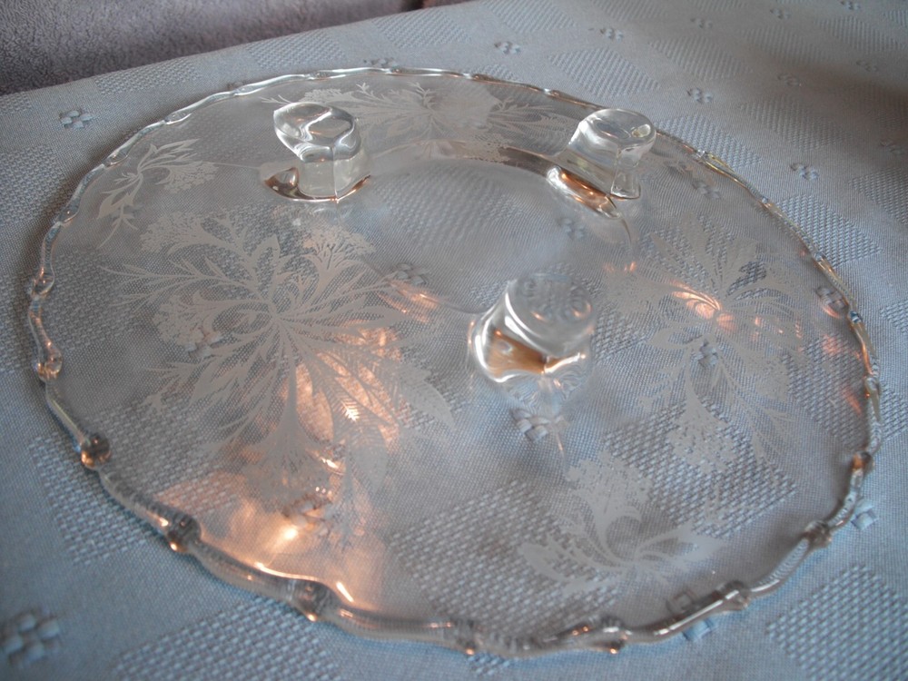 Fostoria Century "Heather" Three Toed Tray