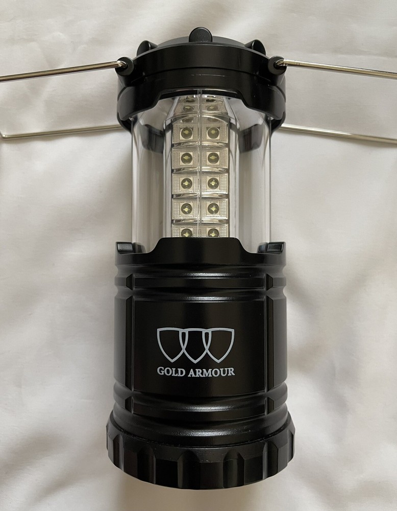 Gold Armour LED Lantern, Camping Lantern Collapsible with Handles