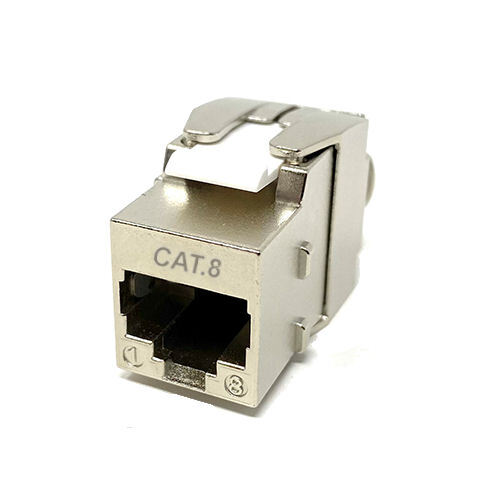 CAT.8 Full Shielded Keystone Insert RJ45 Ethernet Network Jack 40Gbps Extender