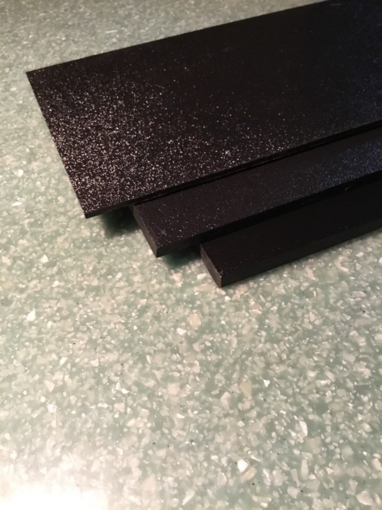 3/16” ABS Black (Textured) Hair Cell 1 Side Sheet