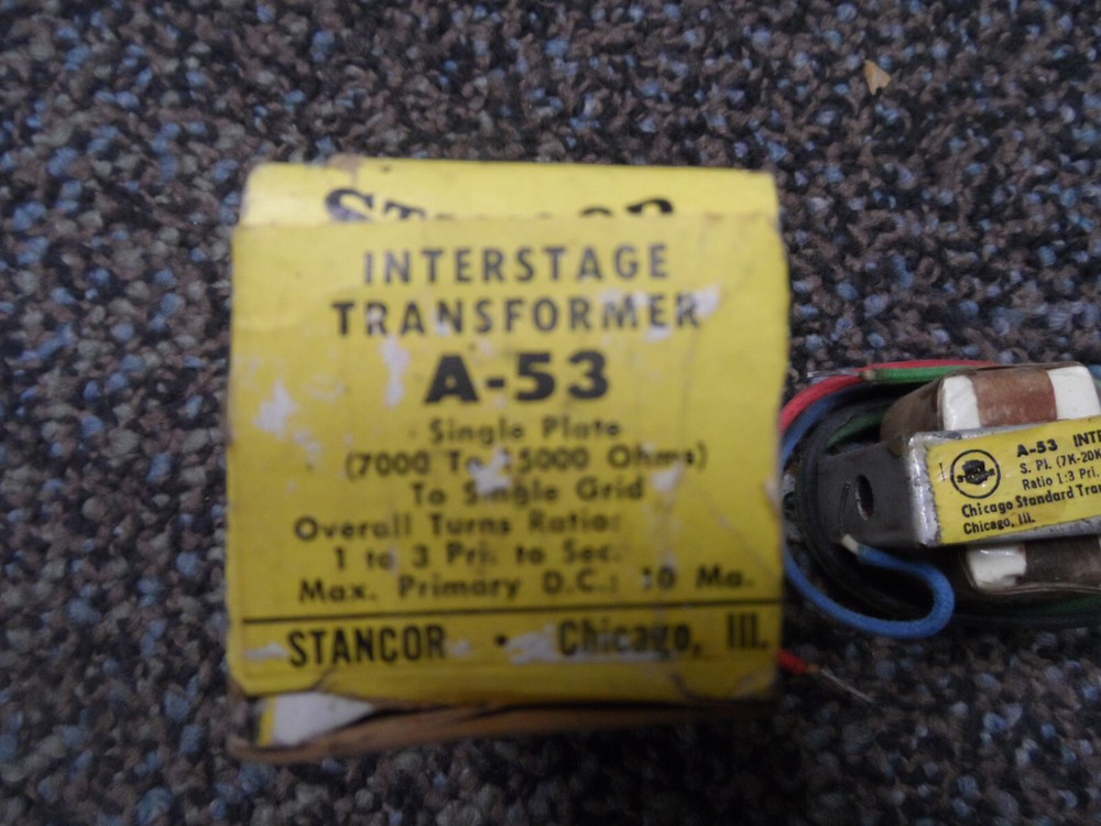 Stancor A-53 Interstage Transformer A53 new in box