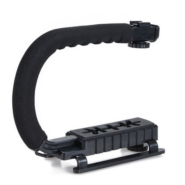 C Shaped DV DSLR Camera Camcorder Video Handle Stabilizer Bracket Grip Holder