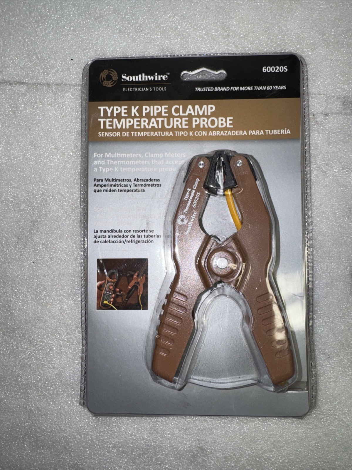 Southwire Type K Pipe Clamp Temperature Probe – Model 60020S