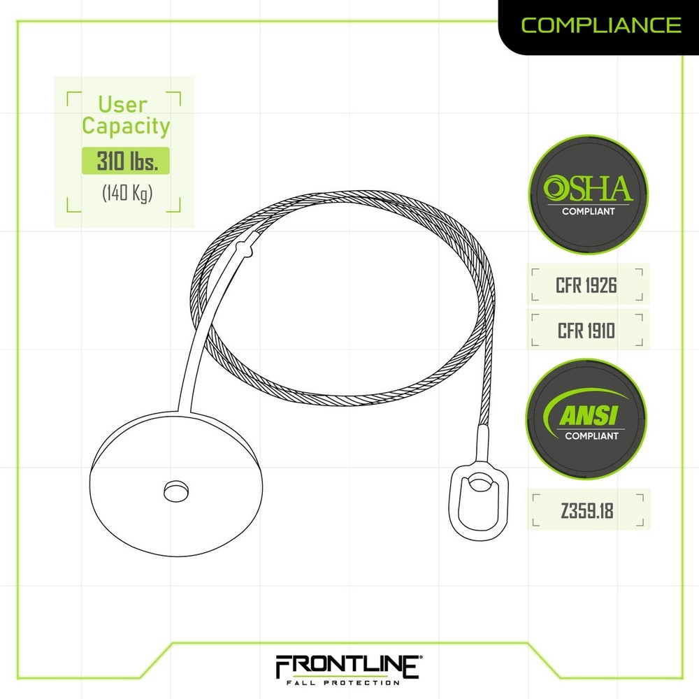 Frontline Drop Thru Anchor Plate