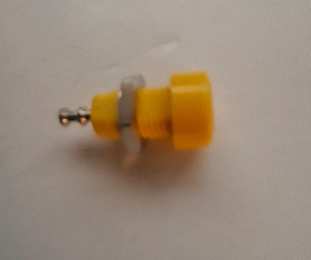 Banana Jack, Panel Mount , Yellow