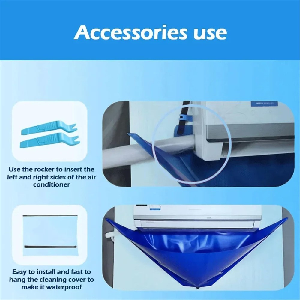 Mini Split Ac Cleaning Kit,Air Conditioner Cover Small, 10pcs
