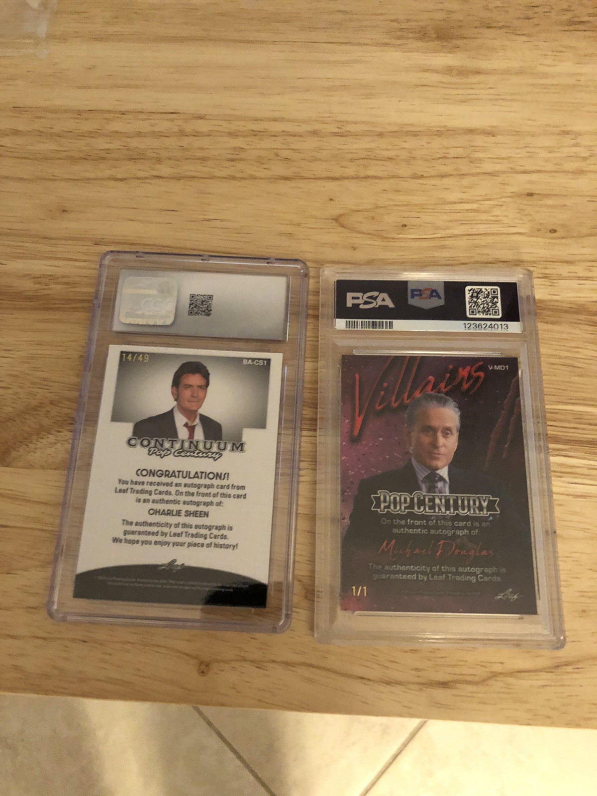 Michael Douglas Charlie Sheen Leaf Auto Wall Street Set