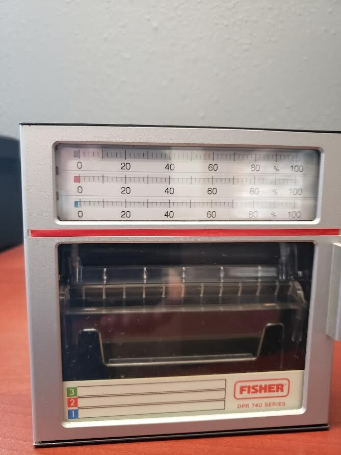 Fisher Printer Data Chart Recorder DPR740 Series Model DPR742A