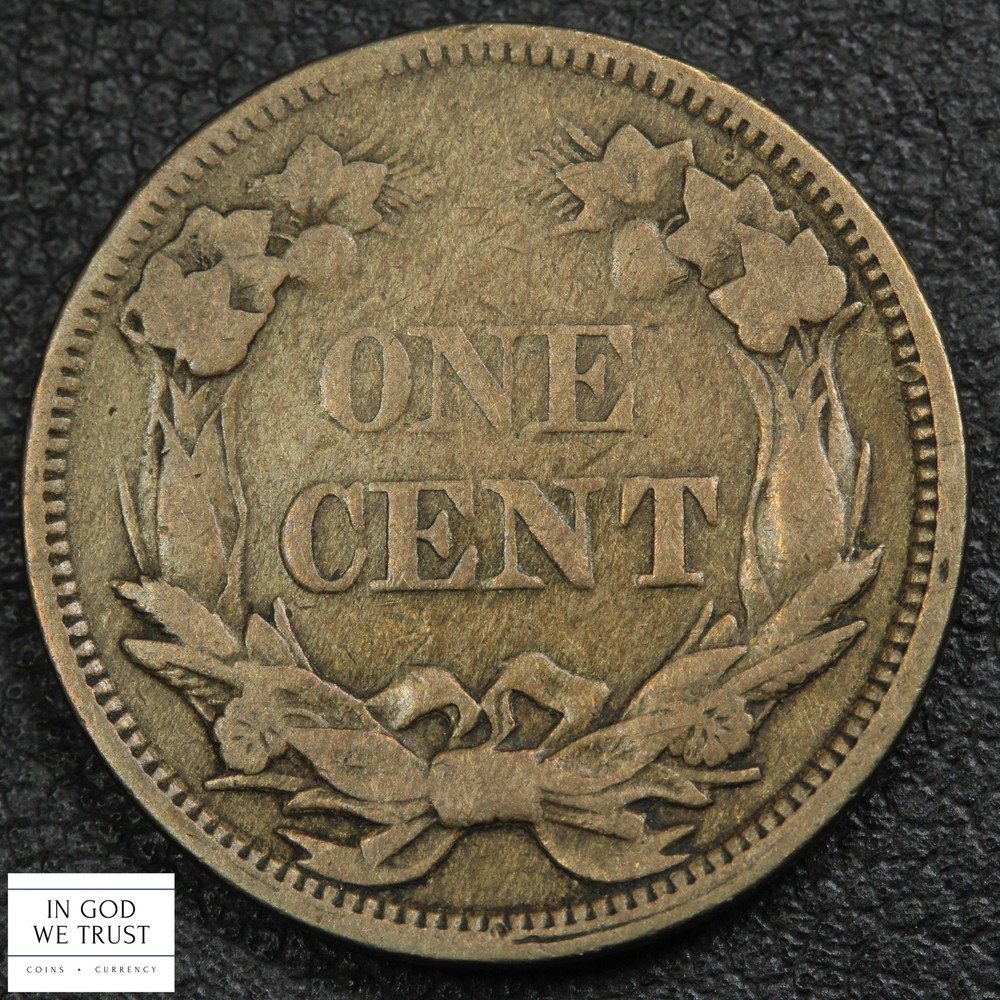 1858 Large Letters Flying Eagle Cent 1C