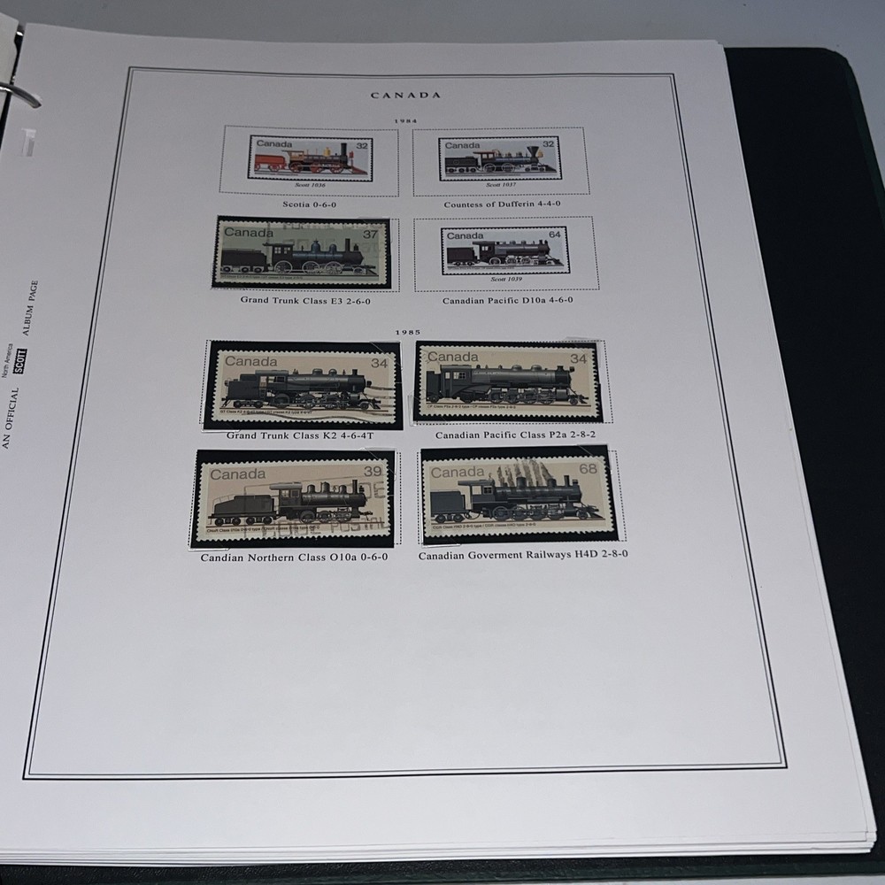 Scott Rail Transportation Album North Central & South America 114 Stamp Included