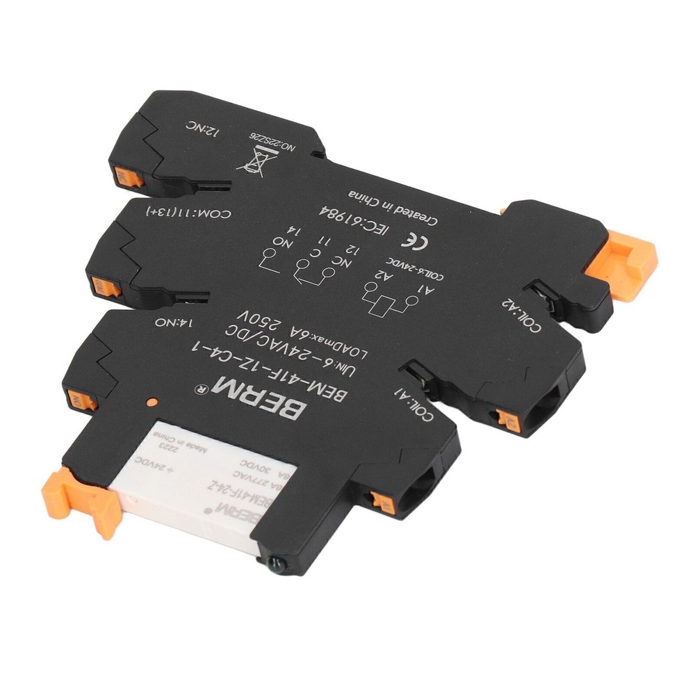 DC Control AC Ultra Thin Relay DIN Rail Mount Solid State Relay Module SPDT