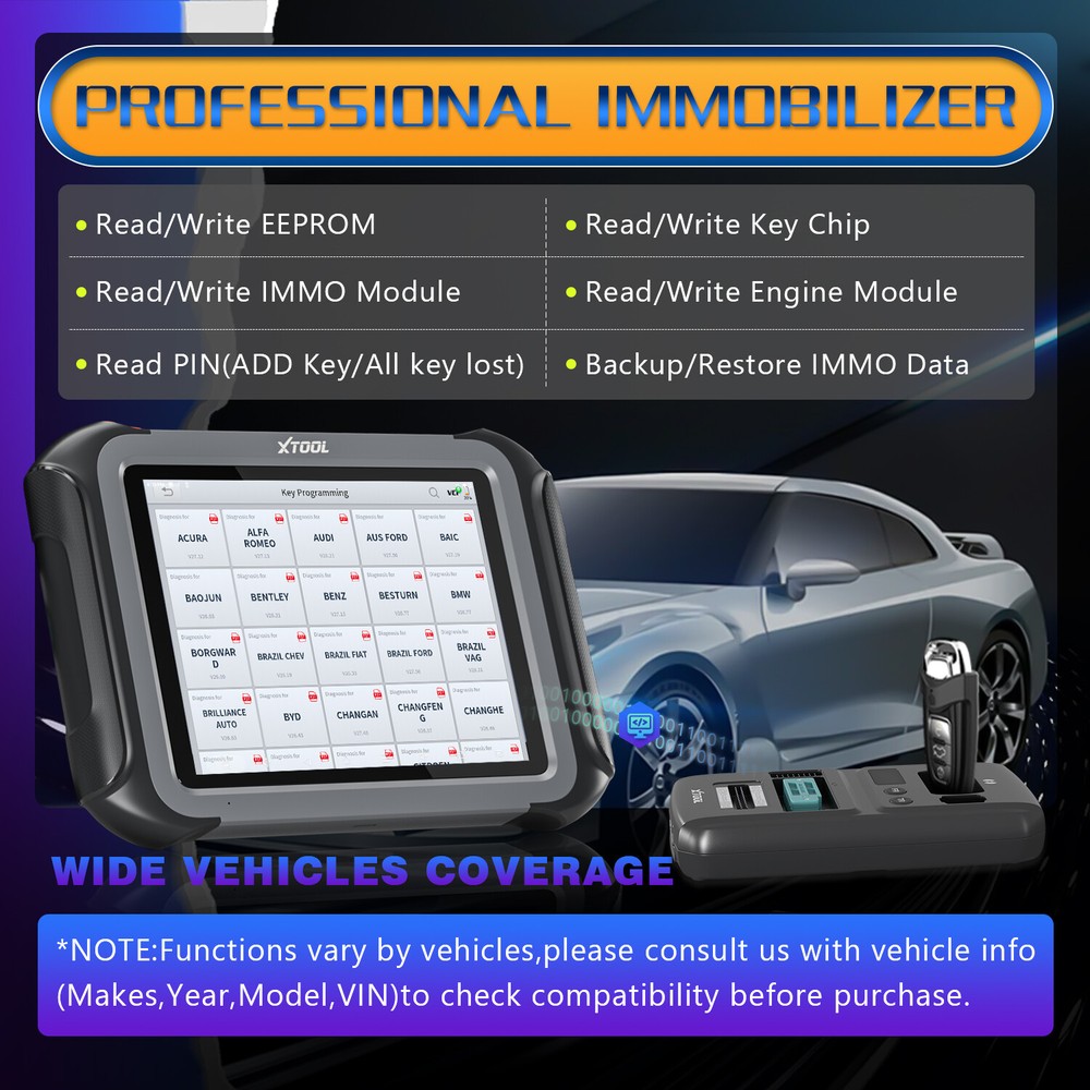 2024 XTOOL X100MAX Scanner IMMO Auto Programming Topology Full Diagnostic Coding