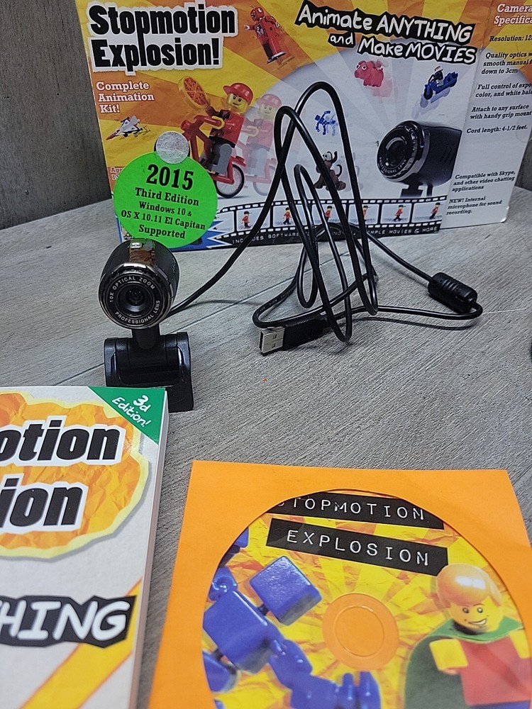 Stopmotion Explosion: Stop Motion Animation Kit W/ Full HD 1080P Camera
