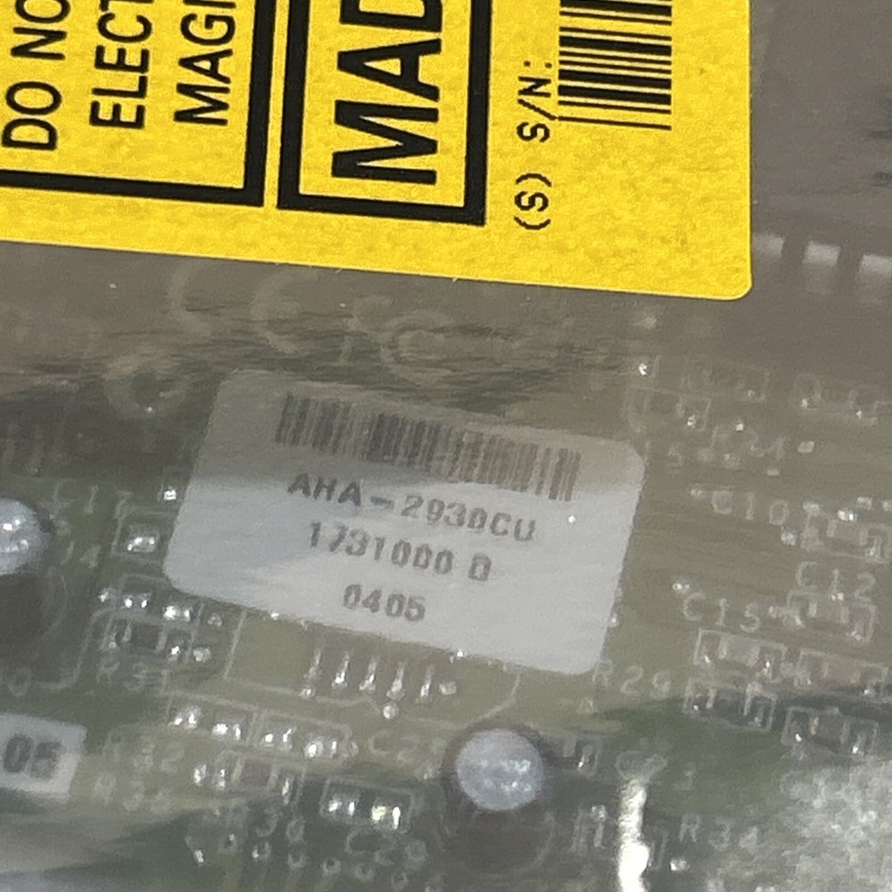 Adaptec AHA-2930CU SCSI Controller Card Installation Disc & Manual