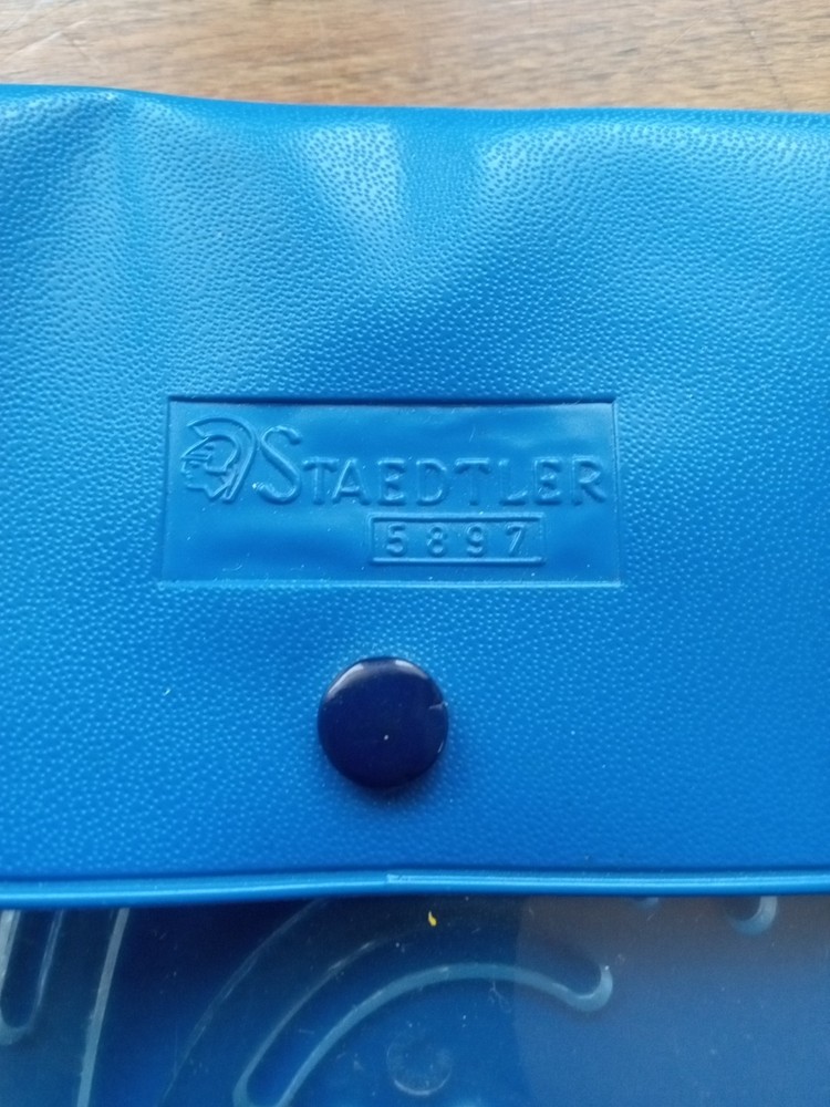 Vintage Staedtler Drafting Curves Protractor Germany