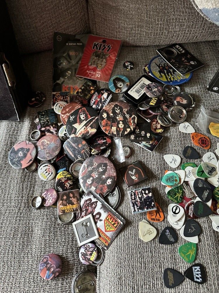 Kiss Rush Journey Black Sabbath Drums Sticks Picks Guitar Album Ozzy Dio Poster