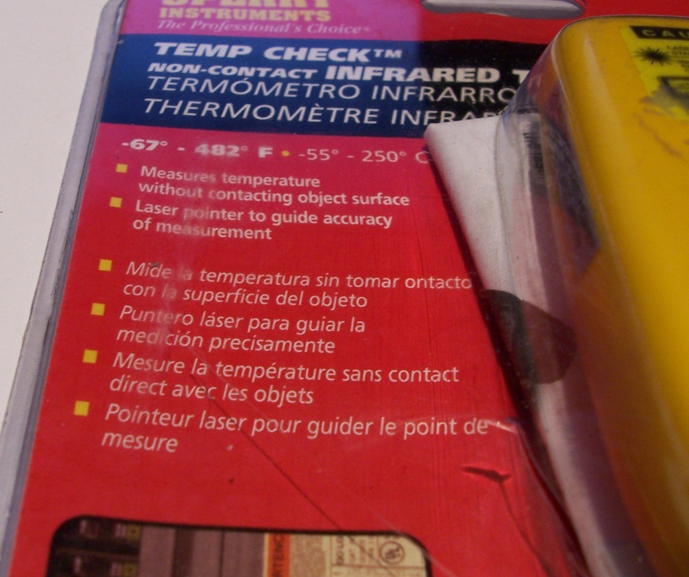 SPERRY INSTRUMENTS IRT-100 TEMP CHECK INFRARED THERMOMETER
