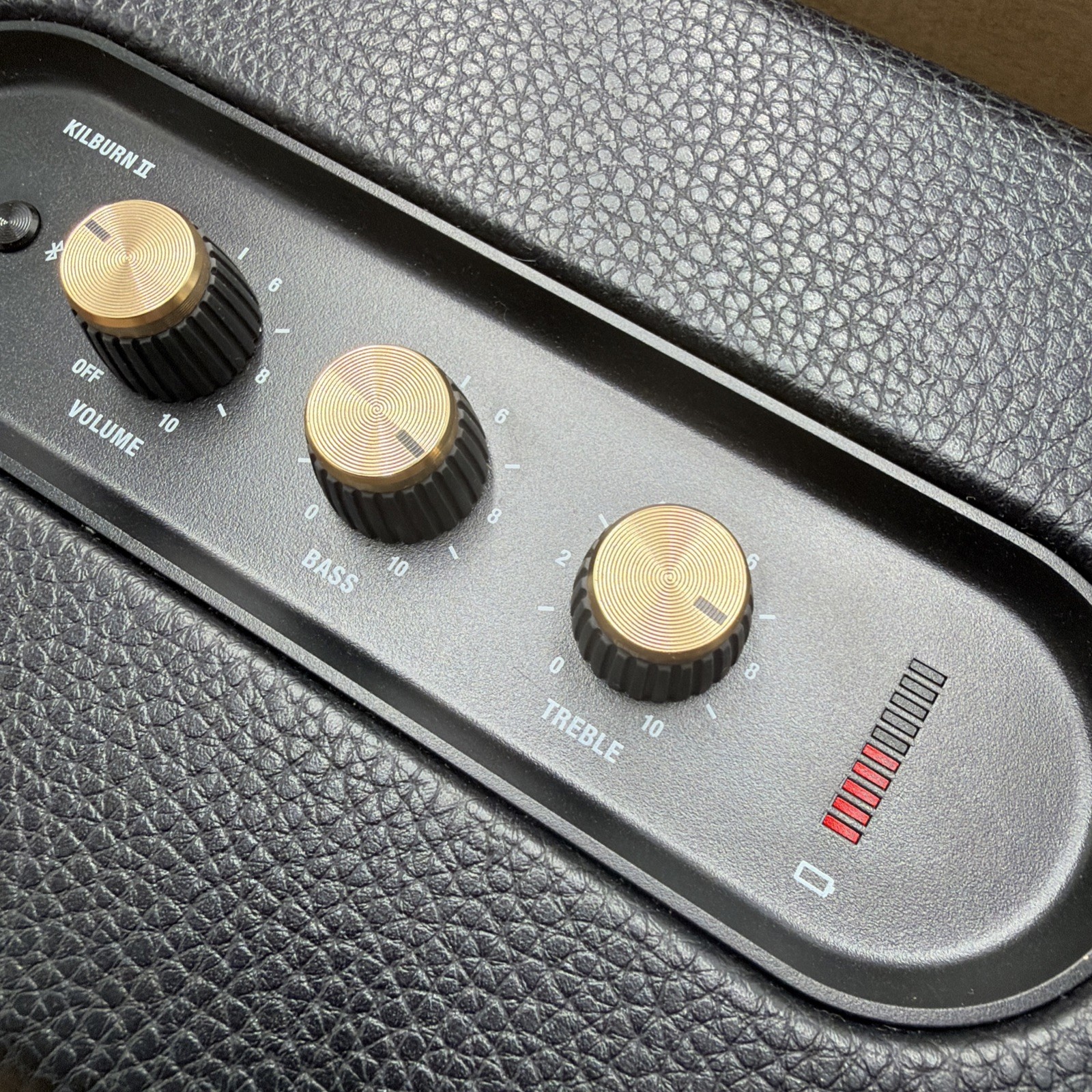 Marshall Kilburn II Portable Bluetooth Speaker, Black and Brass