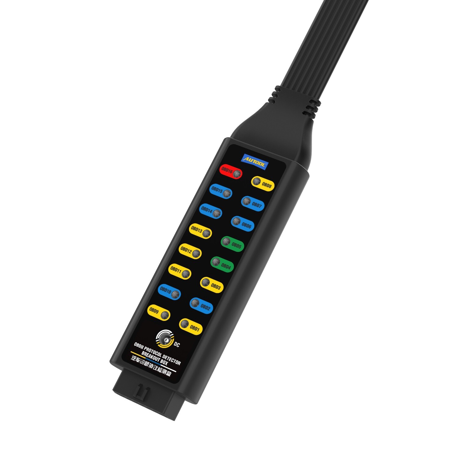 OBD2 Breakout Box OBDII Protocol Detector Car CAN Test Box Diagnosis Scan Tool