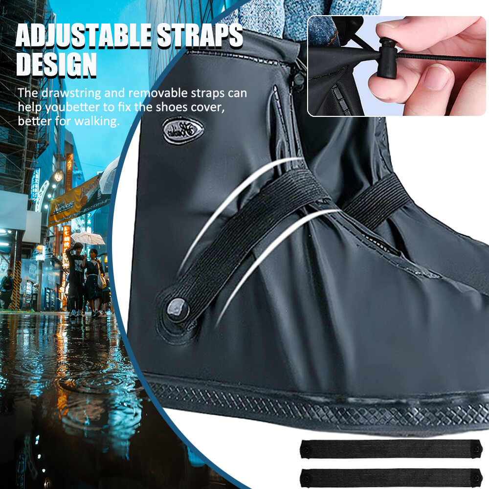 Anti-slip Rubber Shoe Covers Reusable Rain Snow Boot Waterproof Shoes Protector