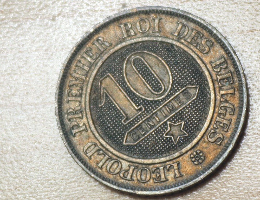 1862 Belgium 10 Centimes
