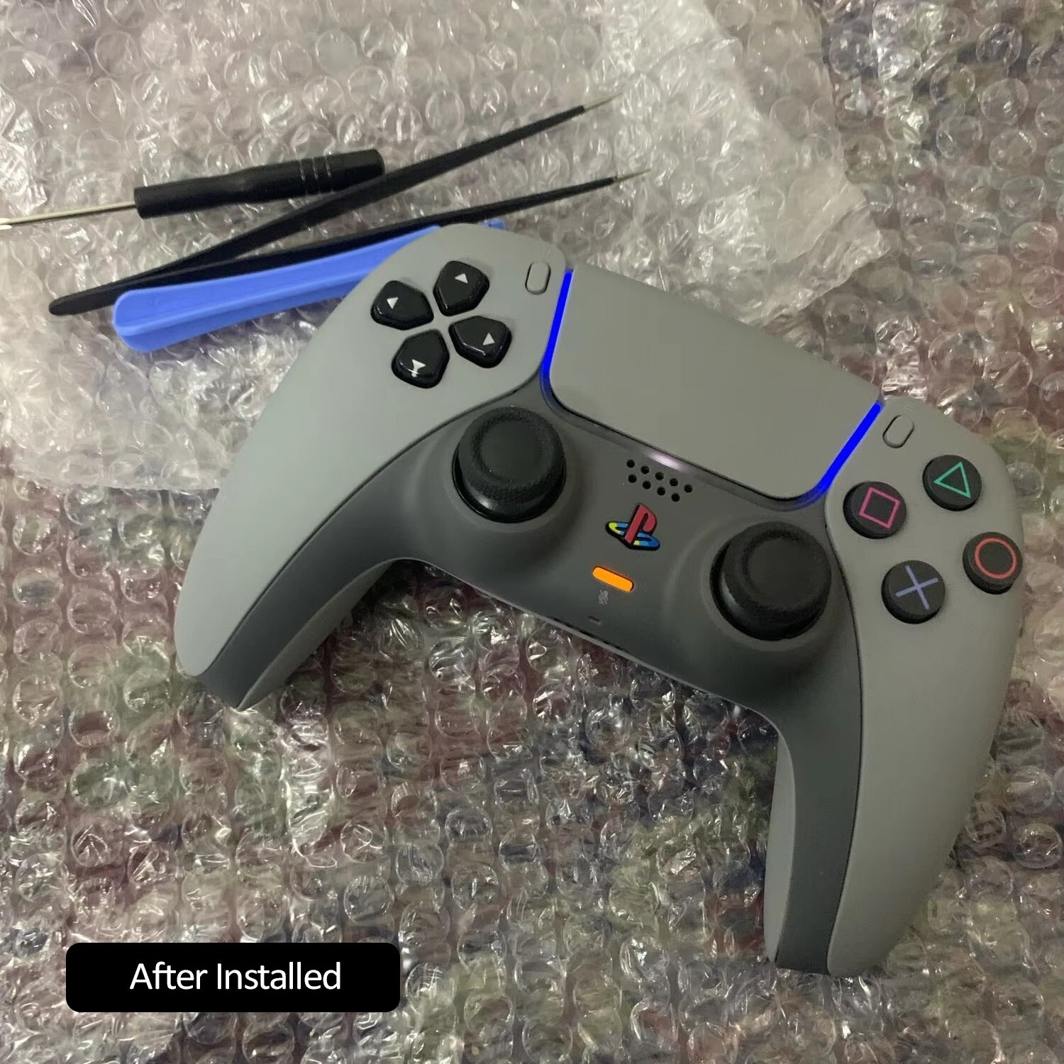 Grey PS5 Controller Shell Faceplate Limited Edition 30th Anniversary For SONY US