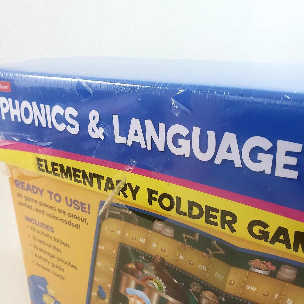 Lakeshore Elementary Folder Games Phonics and Language Grades 2-3 NEW Sealed