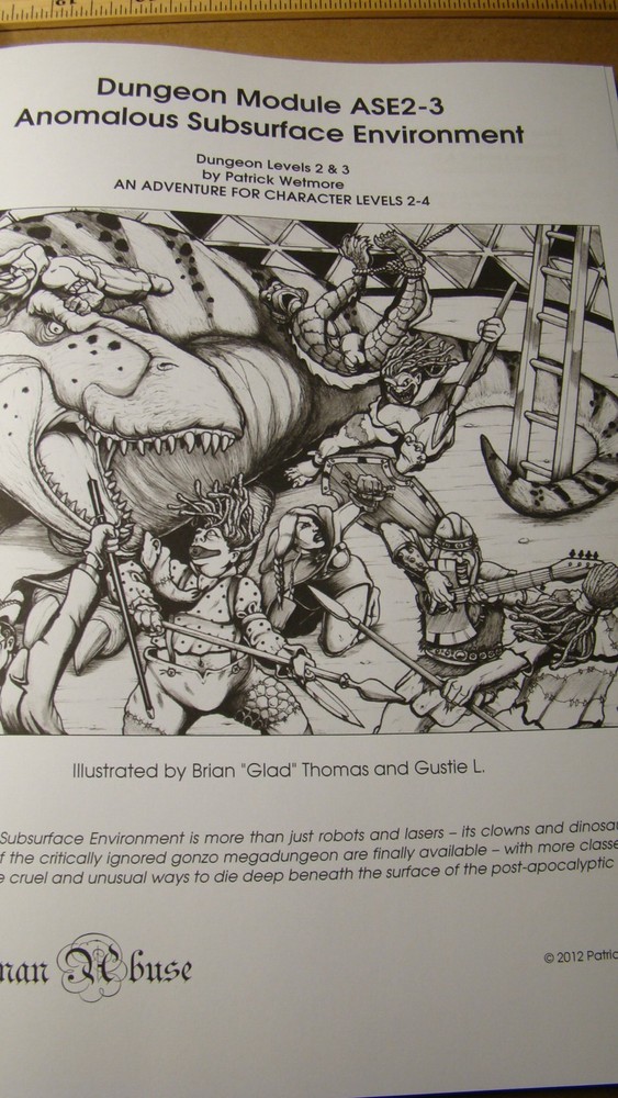 MODULE - ASE2-3 *NM+ 9.6* ANOMALOUS SUBSURFACE ENVIRONMENT - DUNGEONS DRAGONS