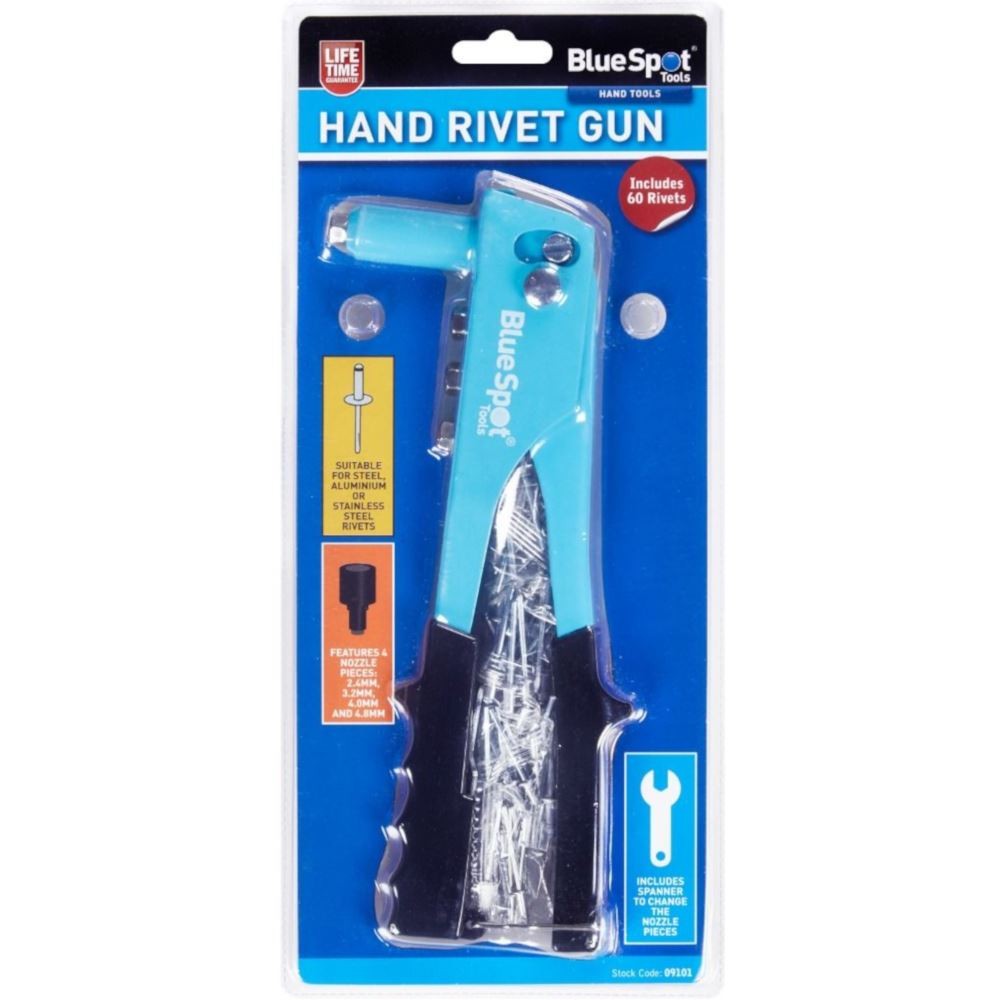 BlueSpot Hand Rivet Gun With Rivets