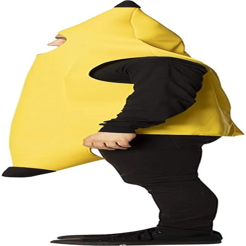 Banana Fruit Costume Adult Yellow Funny Outfit for Halloween Cosplay Costume