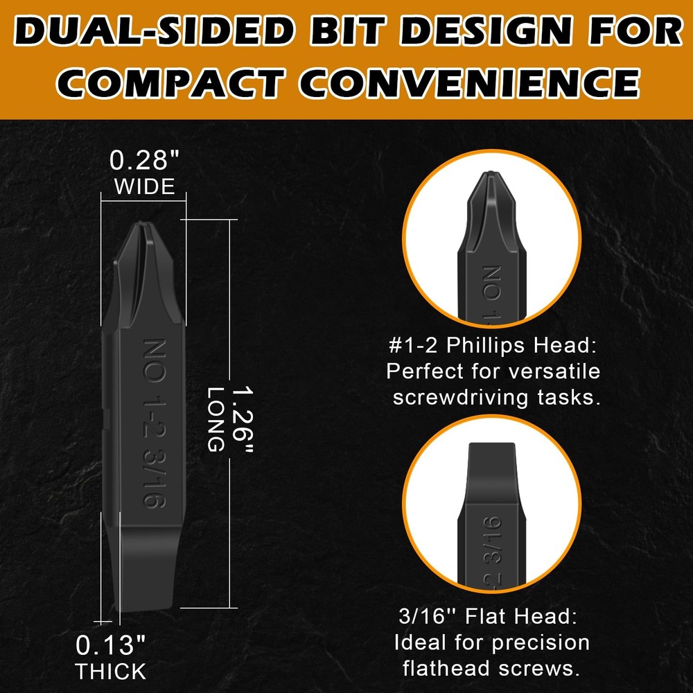 6Pack DoubleSided Screwdriver Bits Compatible with Leatherman MultiTools – #1...