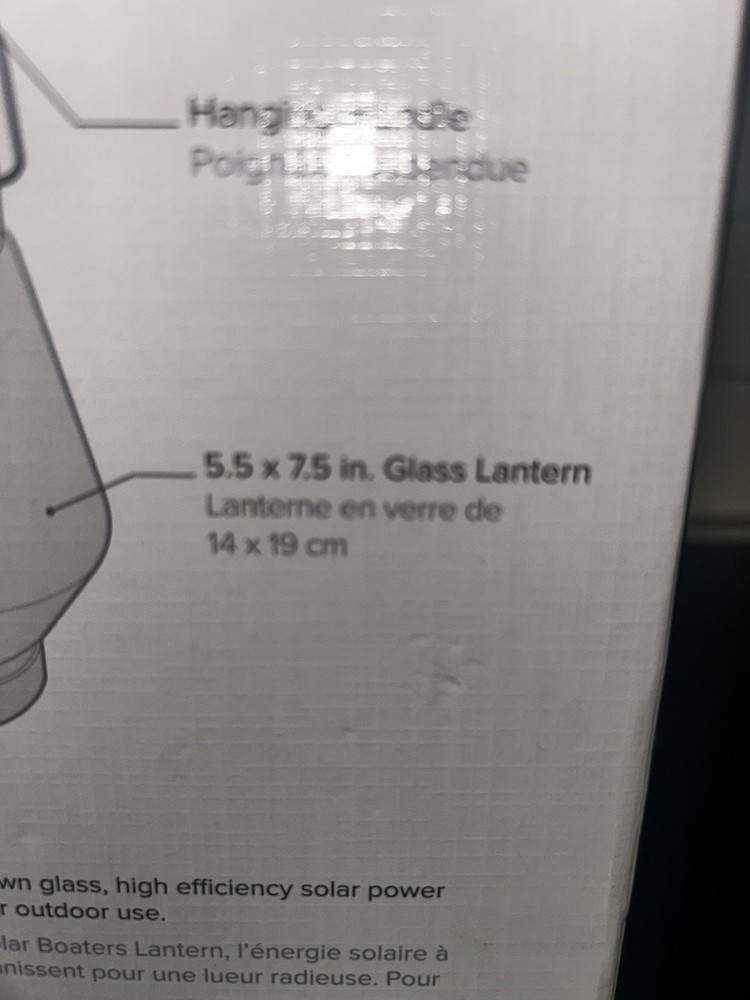 Allsop Oval Shaped Solar Boaters Lantern-New & HTF