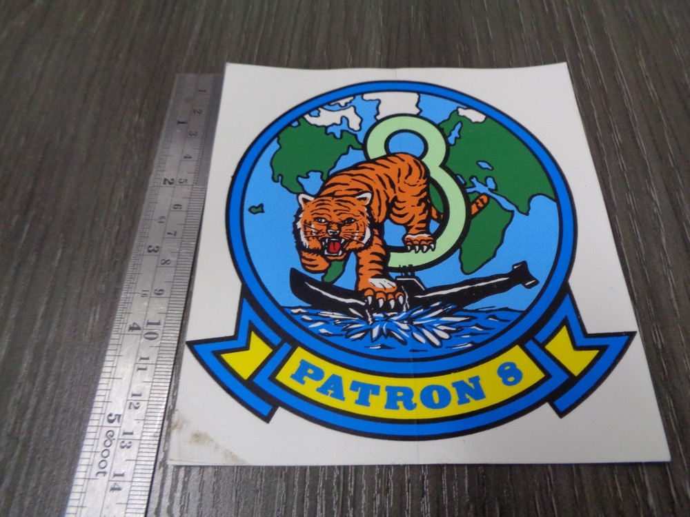 US NAVY PATRON 8 SQUADRON LARGE Decal STICKER
