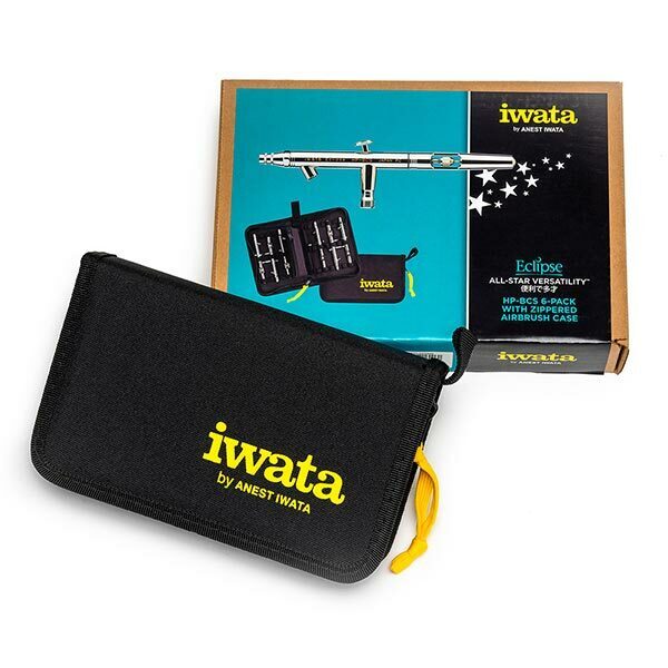 Iwata Eclipse HP-BCS 6-Pack with Zippered Airbrush Case, Model ECL2006M