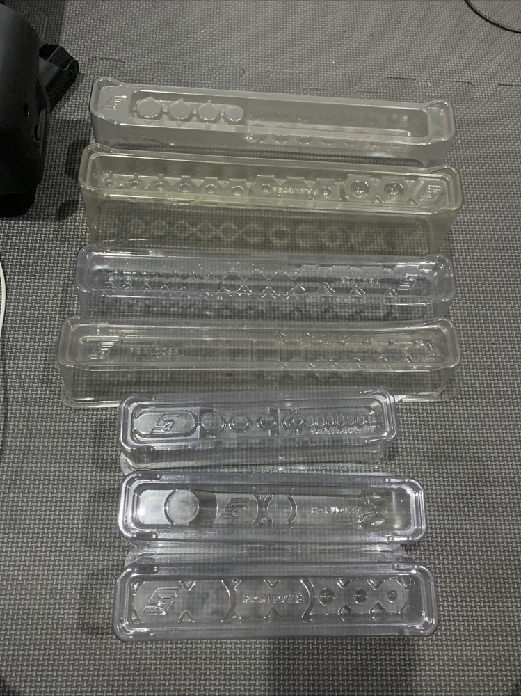 7 snap on Tools socket Tray Lid Assortment