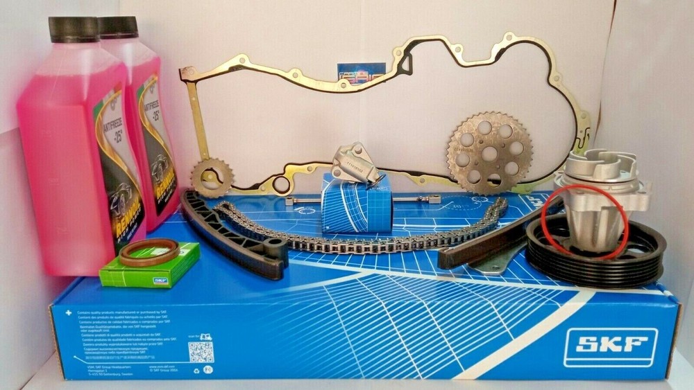 Timing chain + water pump + service belt kit for Fiat 500 1.3 D Multijet