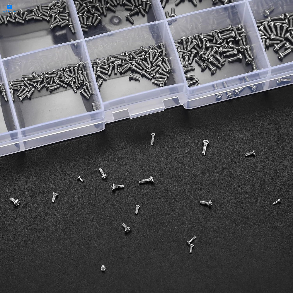 800Pcs Tiny Screws for Electronics, Micro Small Pan Head Machine Screws...