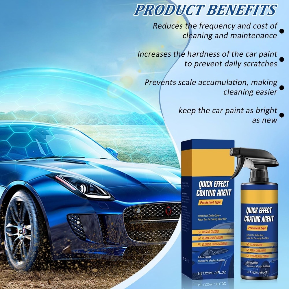 Advanced Car Quick-Acting Coating Agent Spray, Car Coating Spray, Quick Effect
