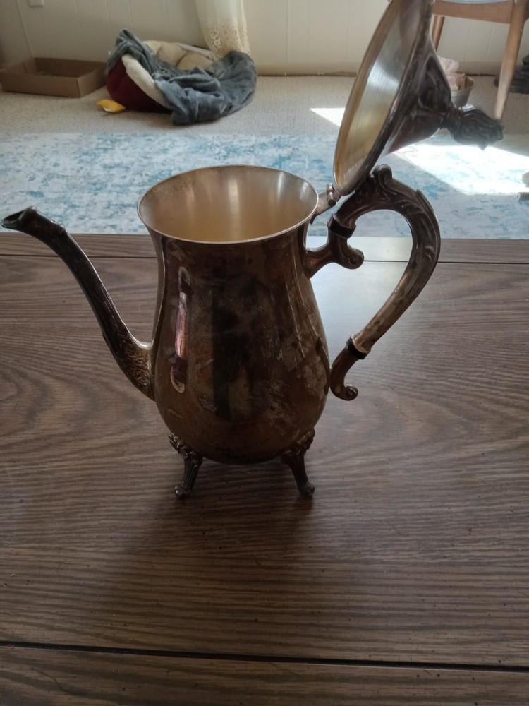 vintage silver plated teapot
