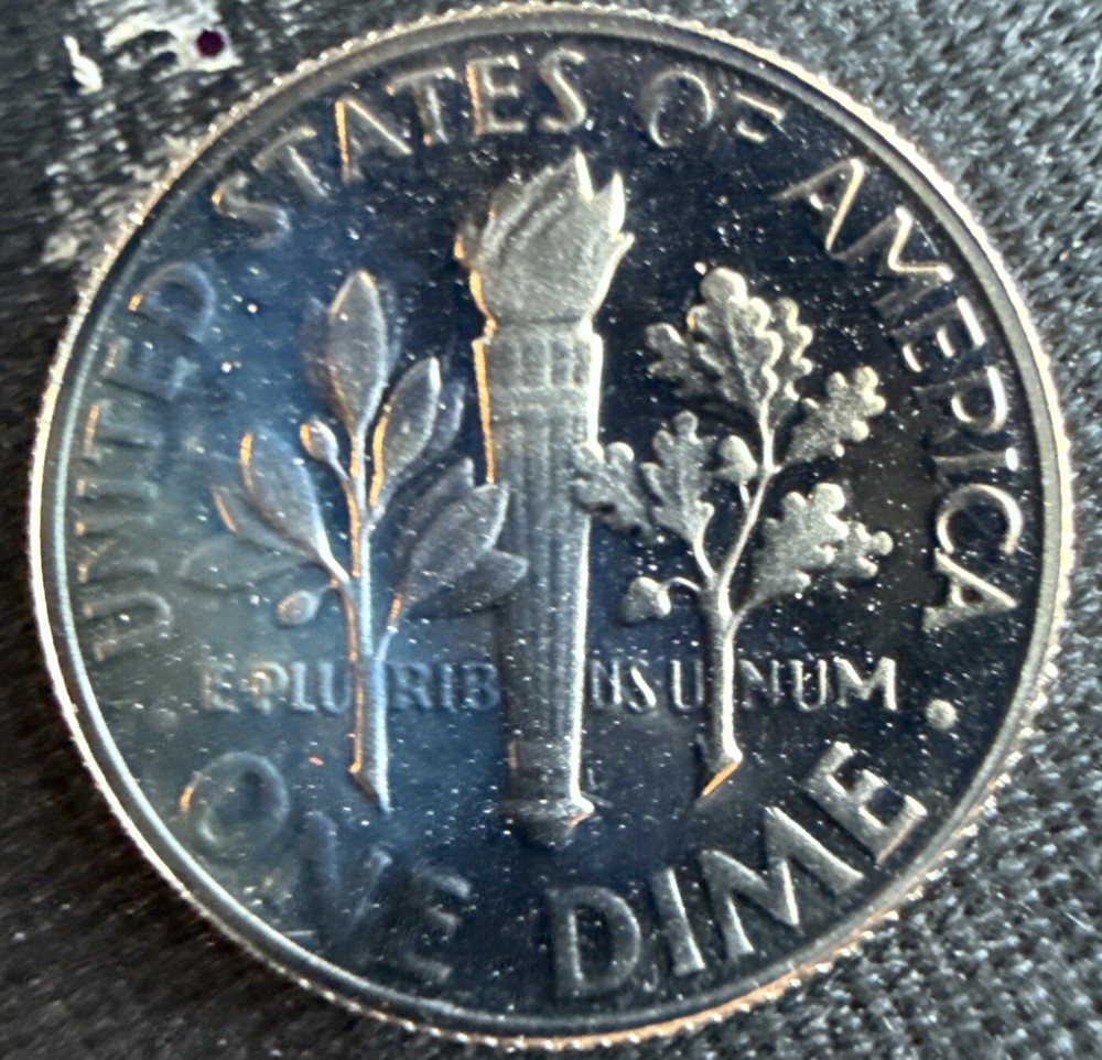 1980-S 10C (Proof) Roosevelt Dime- Toned Reverse