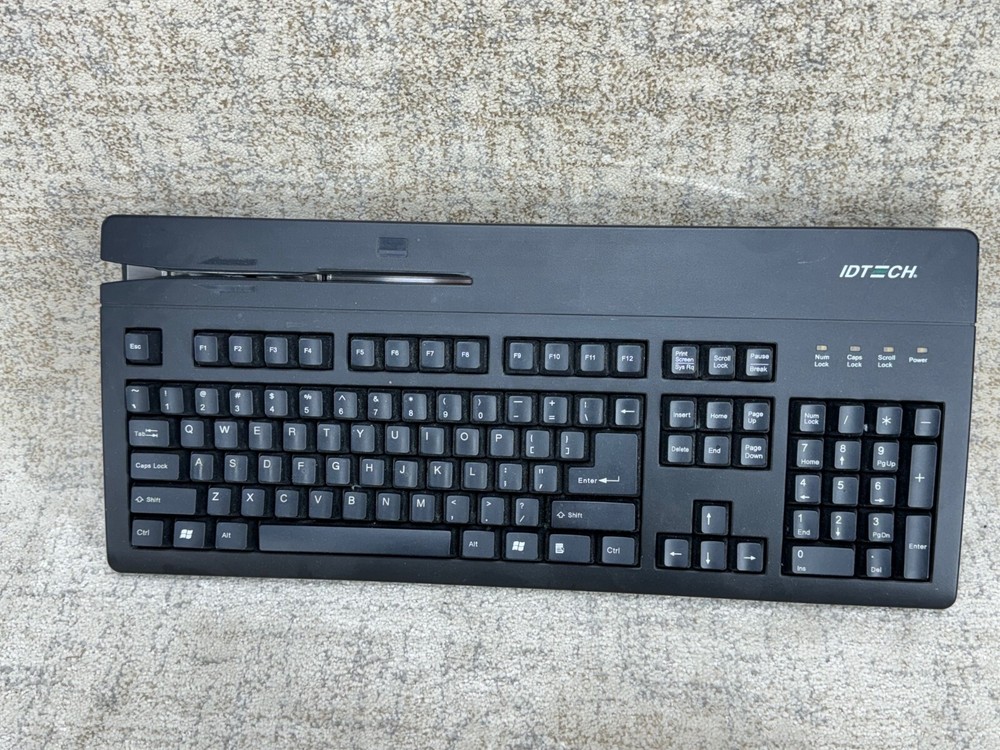 ID Tech With MagStripe Reader IDKA-234112B Keyboard USB - Quantity Available