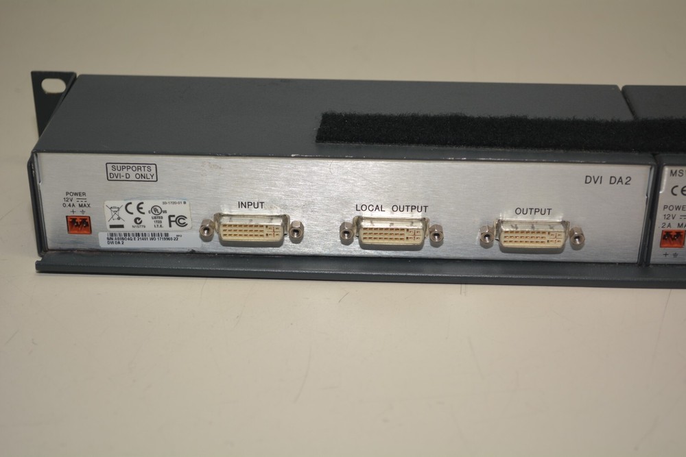 Extron Versa Tools A/V Switcher MSW 4V & Extron DVI DA2 Amp #W2494