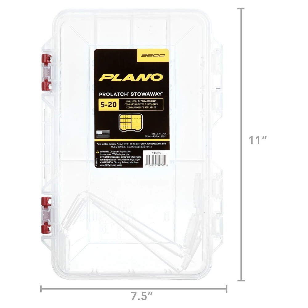 Medium Pro-Latch Organizer Storage Box with Secure Snap Closure and Durable