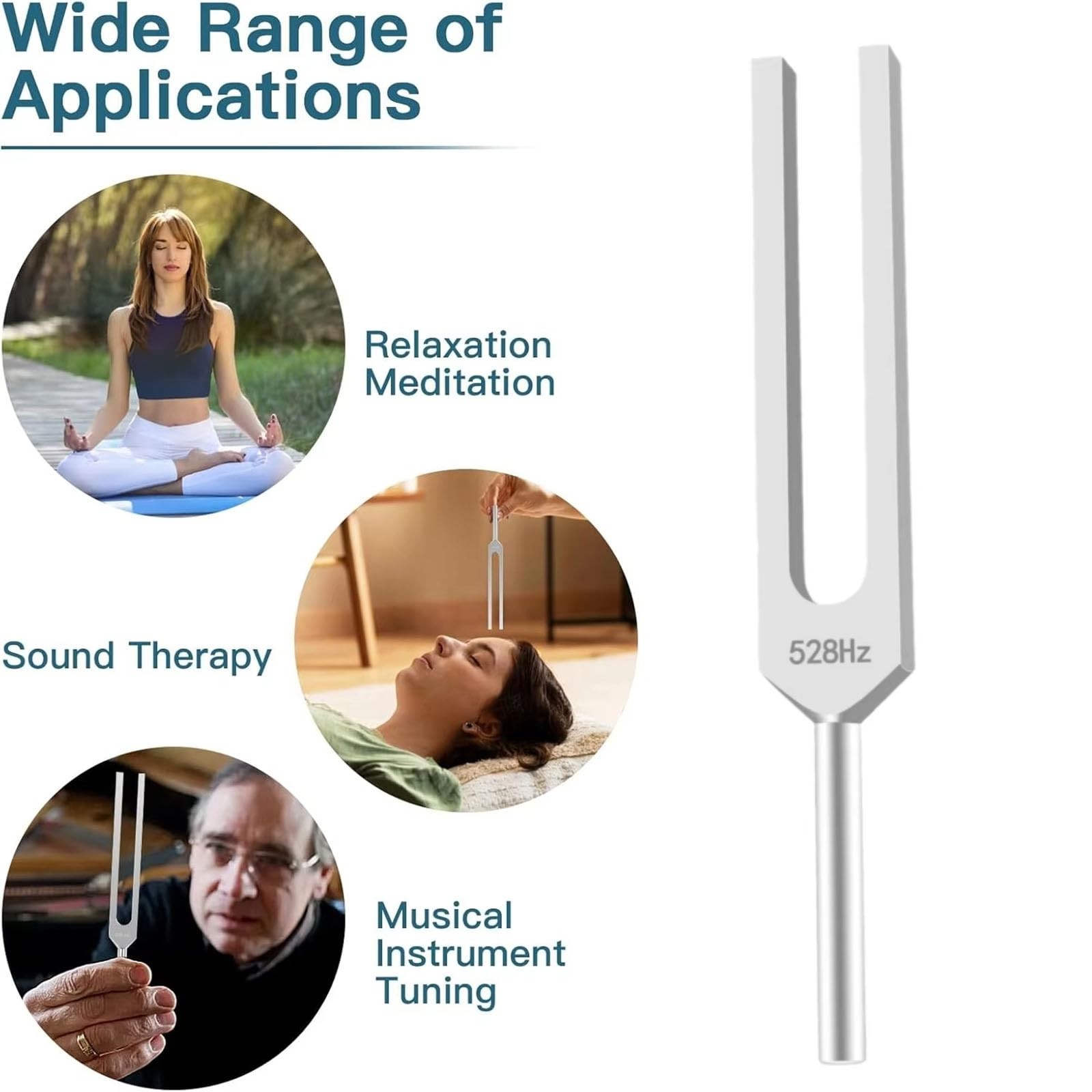 (528Hz ) Tuning Fork Healing Sound Therapy Meditation Chakra Professional Tool