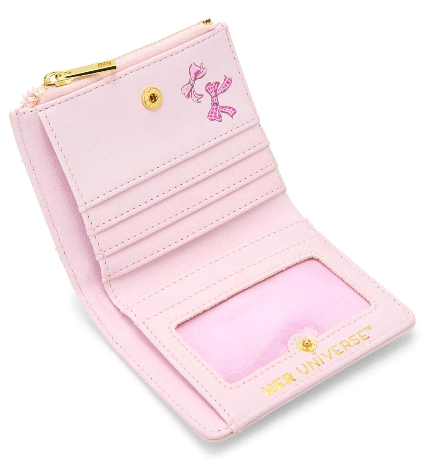 🎀Disney The Aristocats Marie Furry Face Flap Wallet Pink Bow🎀Her Universe🆕️
