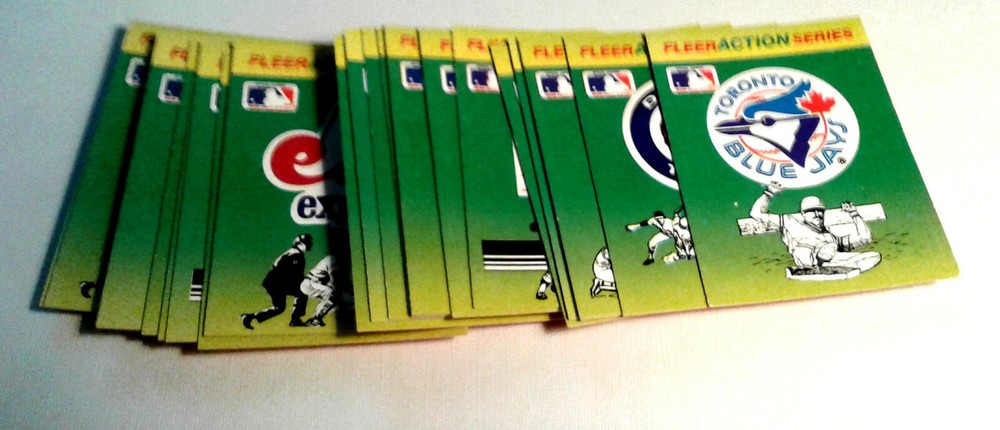 23 Fleer Action Series Baseball Trading Cards - 1990 (missing 3 from the set)